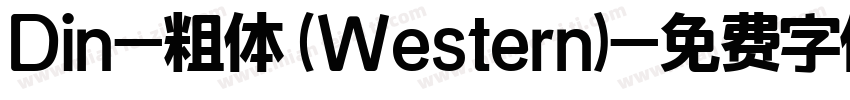 Din-粗体 (Western)字体转换